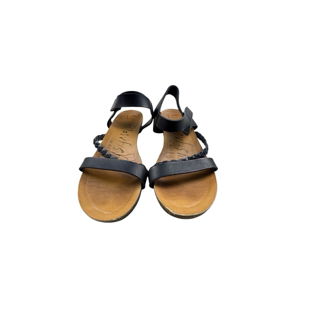 Blowfish Malibu Women's Black Braided Strap Sandals Size 7